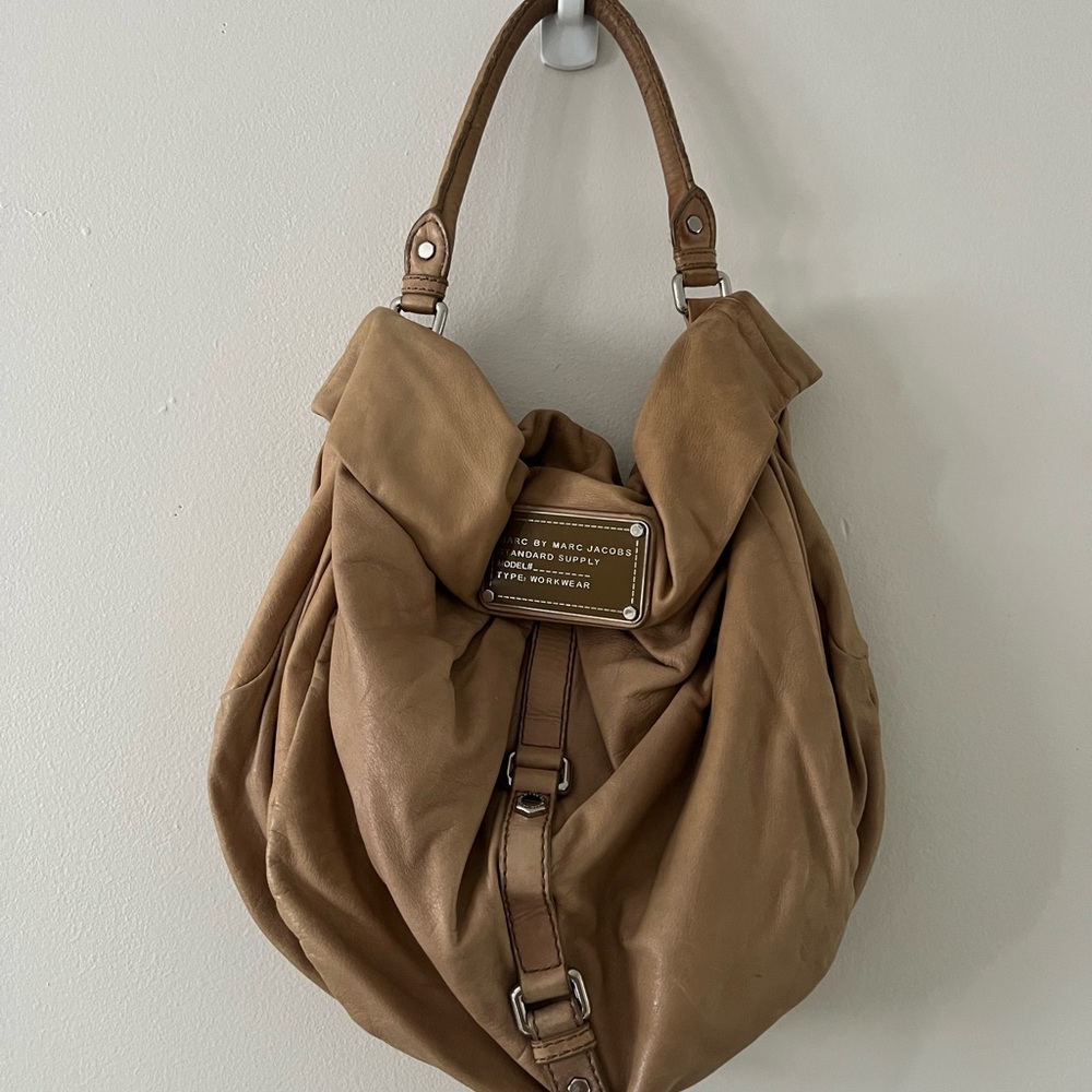 Marc Jacobs Brown Leather Hobo Bag